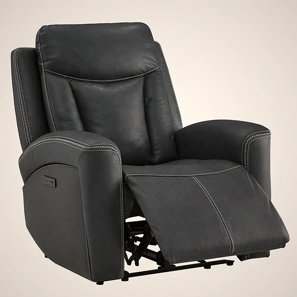 CHITA Genuine Leather Power Recliner Chair ZeroGravity Recliner w/Power Headrest